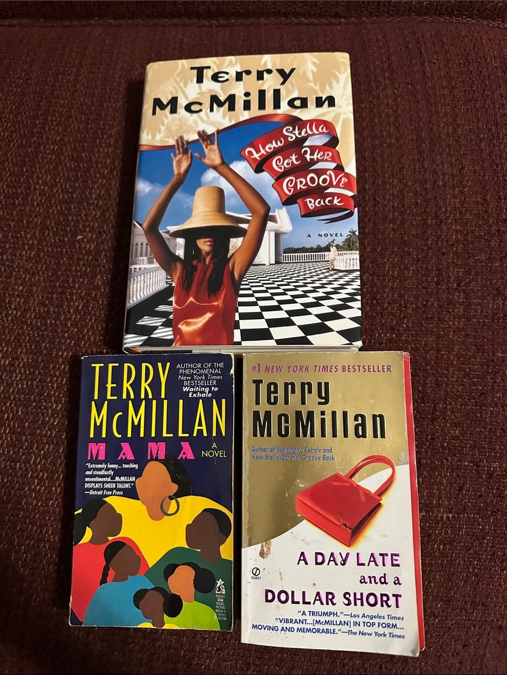 Vintage-Terry McMillan 3 classic editions. HOW STELLA GOT HER GROOVE BACK